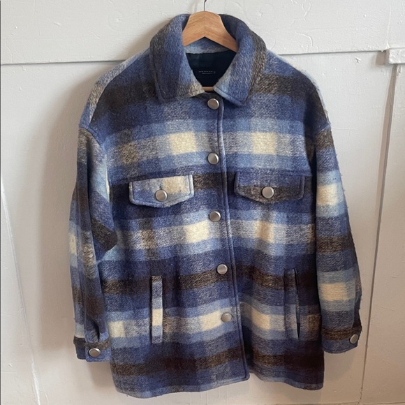 Zara Jackets & Blazers - Zara Oversized Plaid Overshirt